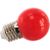 Лампа FERON LED 1вт Е27, красный, шар 25116 