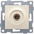 Антенная розетка GUSI ELECTRIC Ugra одинарной, СУ, бежевый С11А1-003 