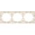 Трехместная горизонтальная рамка LEZARD MIRA б/ вст крем 701-0300-148 – изображение 3