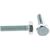 Болт DIN 933 с шестигранной головкой, оцинкованный М10х40, 15шт - коробка Tech-Krep 105216 