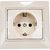 Розетка LEZARD MIRA с/ з керамика крем со вставкой 701-0303-122 – изображение 4