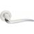 Дверная ручка RENZ Моретти матовый супер белый/хром блестящий, 2 шт. INDH 424-08 MSW/CP 