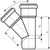 Тройник наружной канализации Ostendorf 87 градусов, 315х110 225450 – изображение 2