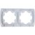 Рамка UNIVersal Маргарита 2-х местная, горизонтальная, белый МР002Г – изображение 2