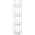 Стеллаж Vanstore PRACTIC для ванной комнаты, 4 яруса, белые вставки 043-00 