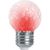 Лампа-строб FERON LB-377 Шарик прозрачный E27 1W красный 38210 – изображение 2