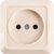 Розетка открытой установки 2П IP20 10А, слоновая кость TDM Ладога SQ1801-0014 