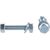 Болт с гайкой и шайбой Метизный двор цинк м6х30мм, 10 шт. 4607173901729 – изображение 4