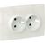 Лицевая панель 2-местной розетки EKF PROxima Валенсия, с заземлением, 16А, жемчуг, с защитными шторками ESR16-L-128-50 