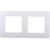 Рамка для розеток и выключателей ЭРА Серия 12 12510201 на 2 поста, Сатин, белый Б0052509 