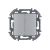 Двухклавишный выключатель Legrand - INSPIRIA - 10 AX - 250 В - алюминий 673622 