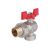 Шаровой кран угловой с американкой ROMMER 3/4"", ВН/НР, RBV-0006-0610220, RG008UB5BO3F41 