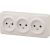 Розетка ЭРА 11-2207-02 3х2P, 16A-250В, IP20, ОУ, Эксперт, сл.кость Б0020698 