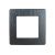 Рамка для розеток и выключателей ЭРА Серия 12 12510112 на 1 пост, Сатин, графит Б0052505 