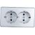 Двойная розетка с заземлением WERKEL W5072106 a052776 