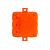 Огнестойкая коробка Экопласт JBL085 E110, о/п 85х85х38, 12 выходов, IP55, 2P, цвет оранжевый 43055HF – изображение 3