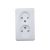 Розетка Schneider Electric 2-м ОП Этюд 16А без заземления з/ш белая SchE PA16-006B 