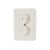 Двойная розетка, белая 2П 10А TDM Валдай SQ1804-0009 