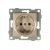 Механизм розетки GUSI ELECTRIC Ugra 1-ой с/з с з/ш, СУ, 16А, 250В, шампань С11Р4-027 