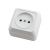 Одноместная розетка АБК-СИЛА без заземляющего контакта 16А 220В керамика "АЛЬТАИР" белая 5400301 