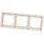 Трехместная горизонтальная рамка LEZARD RAIN крем с бок. вст. 703-0303-148 – изображение 2