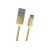 Кабель InterStep TypeC-USBA USB3.0 Gold нейлон 1,0м, AA, M-M 51767 