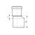 Канализационная редукция Ostendorf 40х32, белая мм 559900 – изображение 2