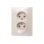 2-местная розетка Schneider Electric скрытой проводки Blanca 16А IP20 250В без заземления без защитных шторок бежевый BLNRS000027 