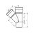 Канализационный тройник Ostendorf 45 градусов, 110х75 115210 – изображение 2