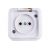 Розетка Bylectrica 1-местная ОУ IP54, серия ПРАЛЕСКА АКВА, белый, РА16-296 – изображение 3