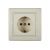 Розетка Aling-conel PRESTIGE 16A 250В с поликарбонатовой вставкой, бежевая 630.999 113163 