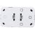 Розетка TDM двойная 2П открытой установки IP20 10А, белая ""Дача"" Народная SQ1824-0009 – изображение 2