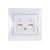 Двойная компьютерная розетка LEZARD MIRA белый с белой вставкой 701-0202-141 