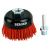 Кордщётка чашеобразная 75 мм, абразивный нейлон 1.2 мм, P80, М14, адаптер на 6 мм Berger BG BG1746 