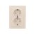 Розетка EKF Минск СП 2-местная, с заземлением, с защитной шторкой, 16А, бежевый ERR16-128-200 
