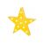 Светодиодный светильник Apeyron Звезда 3 Вт, АБС-пластик, желтый, ТБ 12-24 