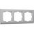 Рамка на 3 поста WERKEL W0031806 Stark серебряный a050922 