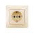 Розетка LUXAR Novo с/у с з/к кремовая, 250В 16А 4606400420262 