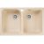Мойка GRANFEST QUARZ 2 чаши, 740х480 мм, бежевый 15 бежевый 
