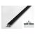 Порог одноуровневый алюминиевый Лука 20 мм, 2,7 м, декоративный, Чёрный УТ000038604 