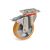 Колесо с вращающейся опорой, пластиной крепления и передним тормозом (125 мм; 350 кг) Tellure rota 656603 