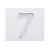 Цифра дверная 7 Brante LOFT 60 мм матовый хром 150186 