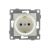 Механизм розетки GUSI ELECTRIC 1-ой с заземлением, с защитными шторками, СУ, 16А, 250В, жемчуг С11Р4-028 