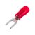 Вилочный изолированный наконечник REXANT 3.2мм 0.5-1.5кв.мм красный 08-0111 – изображение 2
