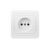 Розетка Smartbuy 1-местная без заземления 10А белая Марс SBE-02w-10-S1-N 
