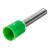 Штыревой наконечник REXANT, втулочный, изолированный, F-18 мм, 6 кв.мм, зеленый 08-1824 – изображение 2