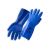 Защитные химические перчатки с покрытием из ПВХ Jeta Safety, синие, размер XXL/11, JP711 