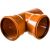 Тройник РемоКолор наружная канализация, рыжий, 110 мм 139-320 – изображение 2