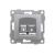 Механизм компьютерной розетки GUSI ELECTRIC Bravo RJ45, двойной, СУ, серебро С10К2-004 