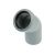 Отвод РемоКолор внутренняя канализация, серый, 45 градусов, 50 мм 139-791 